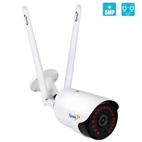 Zjuxin-cámara de seguridad IP de 5MP/1080P con IA HD, inalámbrica en la nube, Wifi, para exteriores, resistente al agua, visión nocturna infrarroja, con ranura para teléfono ► Foto 1/6