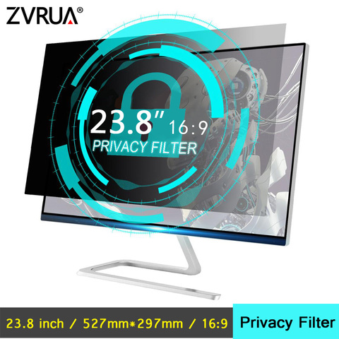 Filtro de privacidad antideslumbrante, película protectora de pantalla LCD de 23,8 pulgadas (527mm x 297mm) para monitores de ordenador portátil y PC de pantalla panorámica 16:9 ► Foto 1/6