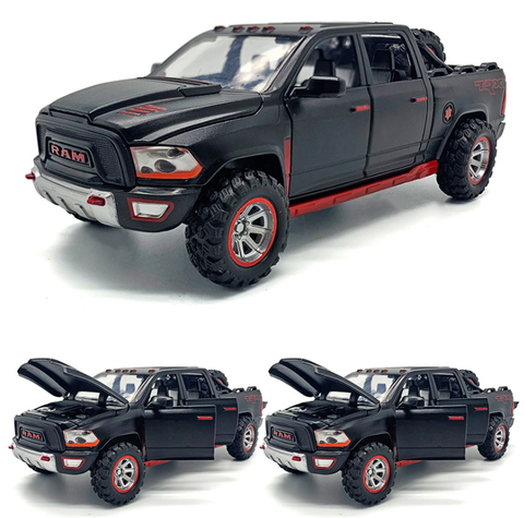 Coche en miniatura de aleación Dodge-Ram TRX-Pickup, modelo de coche de Metal, sonido y luz, juguete para niños, regalos para coche, 1:32, nuevo, envío gratis ► Foto 1/4