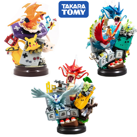 20CM POKEMON Gyarados Charizard figura de acción Anime Pikachu consola de juego Cosplay conjunto one piece en miniatura recoger juguete para el regalo de los niños ► Foto 1/6