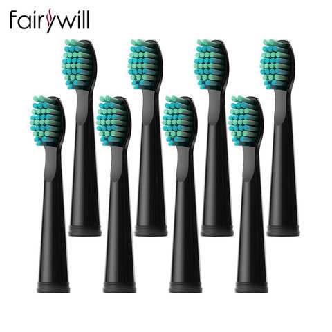 Fairywill-cepillos de dientes eléctricos, sónicos, cabezales de repuesto, cepillos de dientes, conjuntos de cabezales para FW-507, cabezal de FW-508, cepillo de dientes ► Foto 1/6