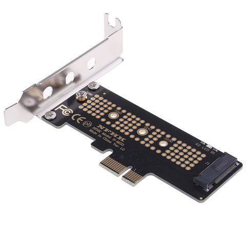 Gran oferta de tarjeta adaptadora NVMe PCIe M.2 NGFF SSD a PCIe x1, tarjeta PCIe x1 a m2 con soporte ► Foto 1/6