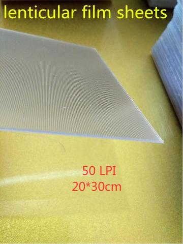 Hojas de película lenticular para pinturas 3D, 50LPI, 20x30cm, 10 piezas de muestra ► Foto 1/1