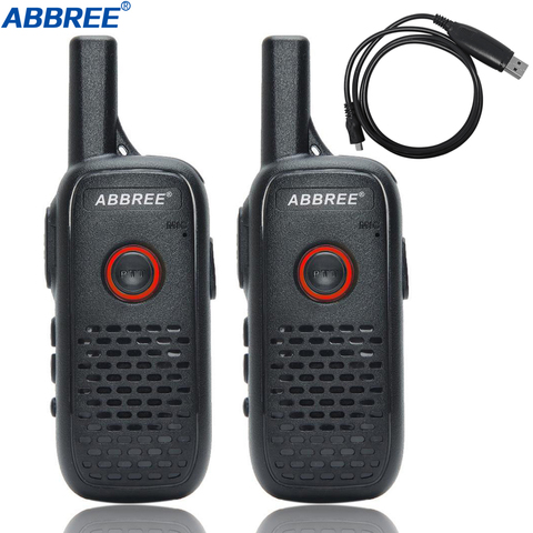 Mini Walkie Talkie profesional de dos vías, UHF, carga USB, AR-Q2, 2 uds. ► Foto 1/6