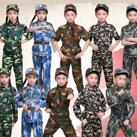 Disfraces de Halloween para niños y niñas, traje militar del ejército, uniforme Performan, ropa de camuflaje, táctica, escuela - Historial de precios y revisión | Vendedor de AliExpress - Noveltys&Party Costume