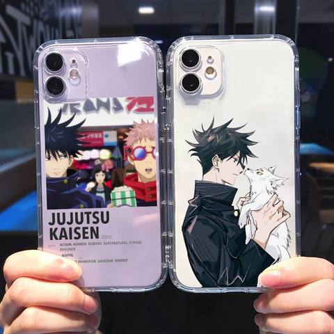 Jujutsu Kaisen Satoru Gojo anime teléfono caso suave transparente para iphone 5 5s 5c se 6 6s 7 8 11 12 plus mini x xs x xr pro max ► Foto 1/6