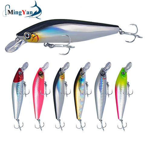 1 Uds Pesca señuelo Minnow 11cm/11/15g cebo Artificial tipo Crankbait 3D los ojos de plástico Wobblers aparejos de Pesca lejos de mosca muerta sistema ► Foto 1/6