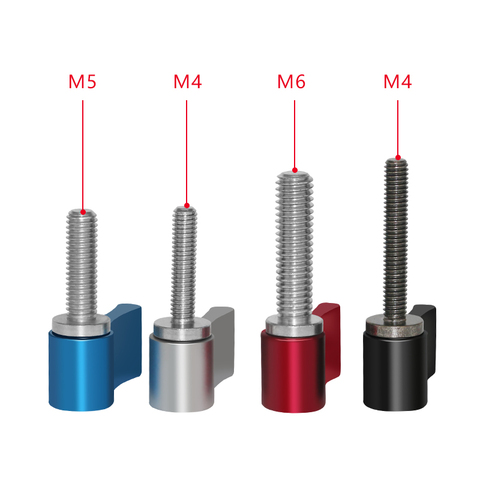 Jadkinsta 10 Uds M4 M5 M6 mando tornillo adaptador abrazadera ajustable tornillo de bloqueo en forma de L 20mm 23mm 25mm llave tornillo adaptador ► Foto 1/6