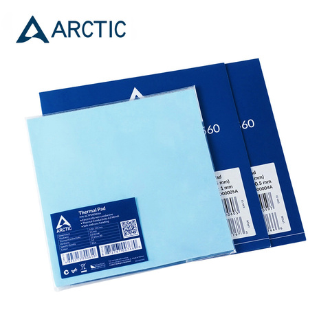 Almohadilla térmica ARCTIC, 6,0 W/mK, conductividad, 0,5mm, 1,0mm, 1,5mm, 145x145MM, adhesivo conductivo térmico ► Foto 1/5