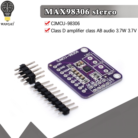 Amplificador CJMCU-98306 CLASE D ESTÉREO MAX98306 Clase AB Audio 3,7 W ► Foto 1/6
