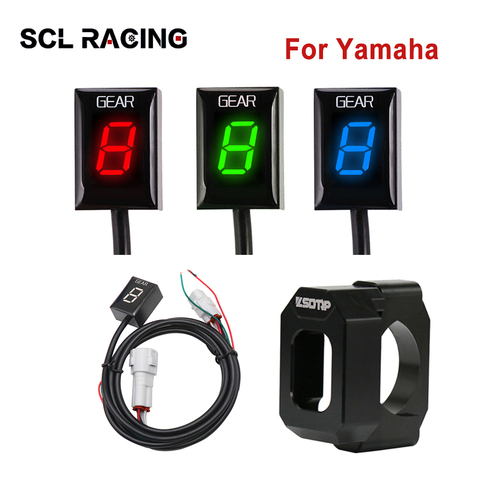 SCL Racing-Indicador de marchas LED para motocicleta, para Yamaha FZ6 FZS 600 1000 MT-03 R6 YZF R1 TDM 850 900 WR250X XJ6N XV1900 ► Foto 1/6