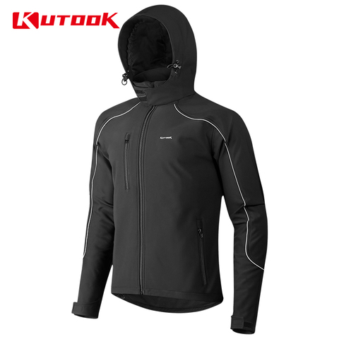 KUTOOK-Jersey de Ciclismo de Invierno para hombre, chaqueta térmica transpirable para ciclismo de montaña, a prueba de viento, impermeable, para senderismo ► Foto 1/6