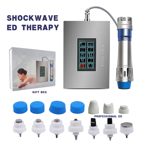 2022 nueva máquina de terapia de ondas de choque con pantalla táctil tratamiento ED pistola de masaje cuidado de la salud alivio del dolor terapia de ondas de choque ► Foto 1/6