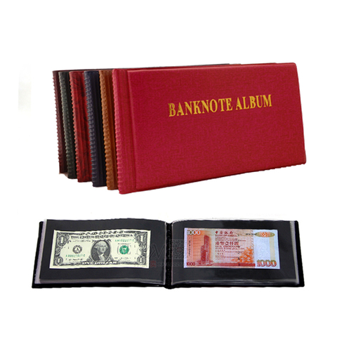 Álbum de billetes de 40 aperturas, álbum de protección de colección de existencias de dinero de papel ► Foto 1/5