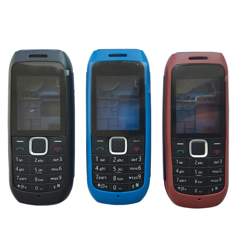 ZUGZUC de plástico nueva vivienda completa para Nokia 1616 completa carcasa para teléfono móvil + inglés teclado + logotipo ► Foto 1/5