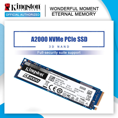 Kingston-disco duro interno de estado sólido para PC y portátil, dispositivo de estado sólido SFF, A2000, NVMe, M.2, 2280, SATA, SSD, 120GB, 250GB, 500GB, 1TB ► Foto 1/6