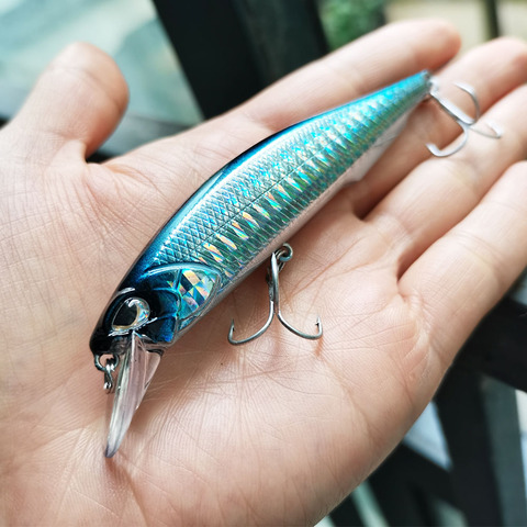 SEALURER-señuelo de pesca JERK MINNOW 100F 14g, cebo duro wobbler Minnow calidad profesional profundidad 0,8-1,5 m ► Foto 1/6