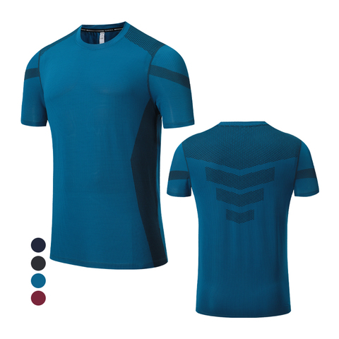 Gimnasio camisetas de entrenar hombres 2022 verano deporte camisa Joggers impresión correr Slim Sportwear manga corta Hombre culturismo T ► Foto 1/6