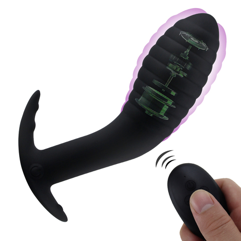 Vibrador masajeador de próstata con Control remoto, enchufe Anal para hombres, resistente al agua, 10 patrones de estimulación, Anal, Juguetes sexuales de silicona, Sex Shop ► Foto 1/6