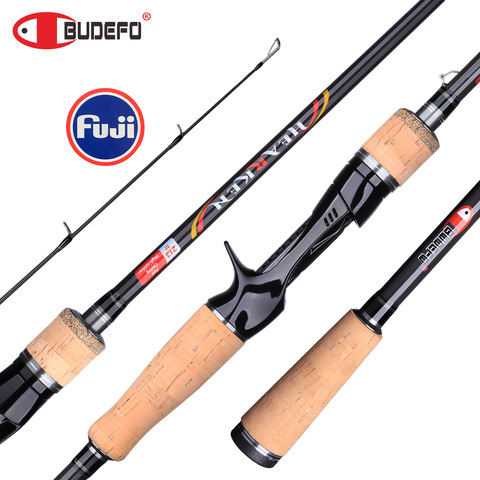 Caña de pescar Spinning Casting Travel Fuji, 1,68 m, 1,8 m, 2,1 m, 2,4 m, 2,7 m, 3,0 m, L/ML/M/MH, Baitcasting, BUDEFO HEARKEN, T800Carbon ► Foto 1/6