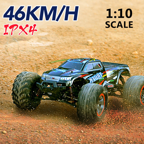 JTY juguetes 1:10 RC 46 km/h doble Motor de alta velocidad de Control remoto Buggy Truck 4WD Pie Grande escalada fuera de la carretera coche impermeable ► Foto 1/6