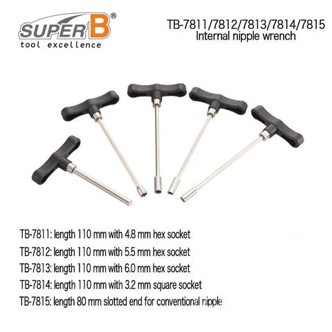 Super B TB-7811 TB-7812 TB-7813 TB-7814 TB-7815 bike tool spoke llave cuadrada o Hexagonal interna herramientas ► Foto 1/6