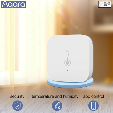 Aqara inteligente Sensor de temperatura wifi termostato de presión de aire de temperatura y humedad sensor Zigbee app Casa de Sensor ► Foto 1/5