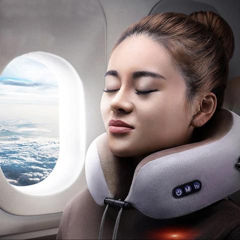 Almohada SB de masaje en forma de U, almohada para cuello multifuncional para hombros y vértebras cervicales, almohada eléctrica para exteriores para avión ► Foto 1/6