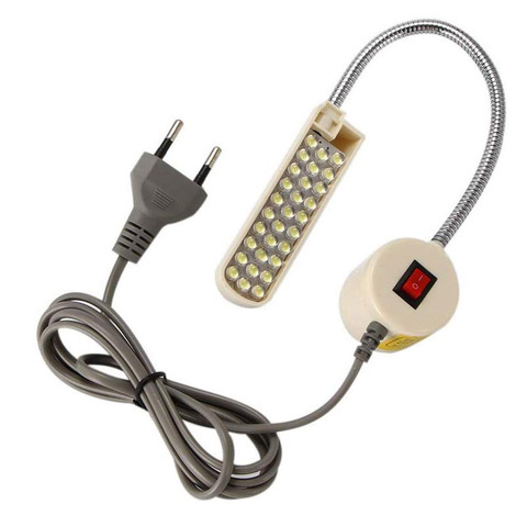 Máquina de coser con luz LED superbrillante, lámpara de trabajo con cuello de cisne multifuncional de 10/20/30 LED para tornos, prensas, bancos de trabajo ► Foto 1/6