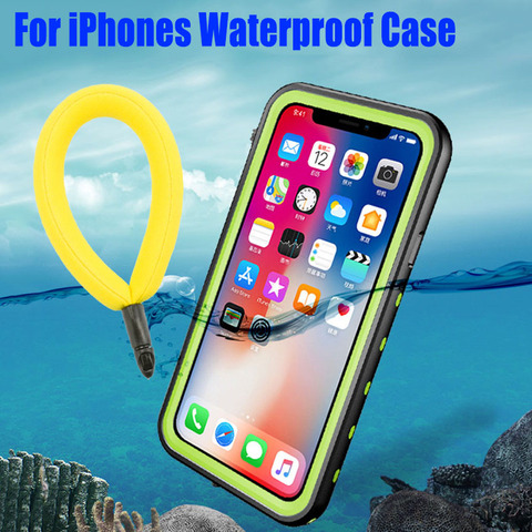 Para IPhone 11 Pro Max XS XR funda RedPepper Dot Plus transparente trasera IP68 impermeable buceo bajo el agua PC + TPU armadura cubierta IPX09 ► Foto 1/6