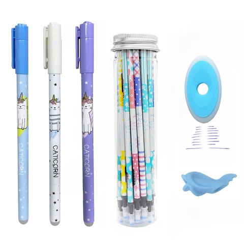 25 unids/set lindo recambios de bolígrafos de Gel borrables varilla 0,5mm lavable magia pluma borrable por La chica de la Oficina de la escuela bolígrafo Kawaii de papelería regalo ► Foto 1/6