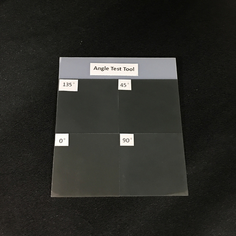 Herramienta de prueba de ángulo de película polarizadora de 0/45/90/135 grados para pantalla LCD/LED, herramienta de reparación de pantalla en blanco ► Foto 1/3