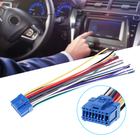 Arnés de cables estéreo para coche de 16 Pines, Conector de clavija, Cable adaptador de Radio automático para AVH-P6500DVD Pioneer AVIC-N1 N2 N3 Etc, accesorios para coche ► Foto 1/6