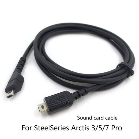 Cables de extensión de tarjeta de sonido de repuesto, Cables de Audio para auriculares de juegos de acero serie Arctis 3/5/7 Pro ► Foto 1/6