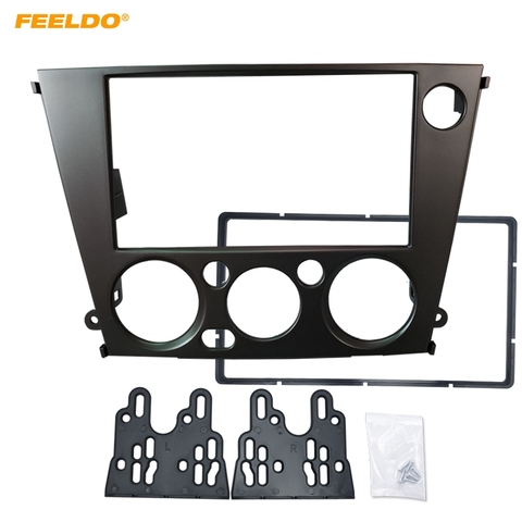 FEELDO auto Radio estéreo 2DIN CD DVD Fascia marco adaptador para Subaru Legacy/interior (LHD) tablero Marco de Panel Kits # FD2111 ► Foto 1/5