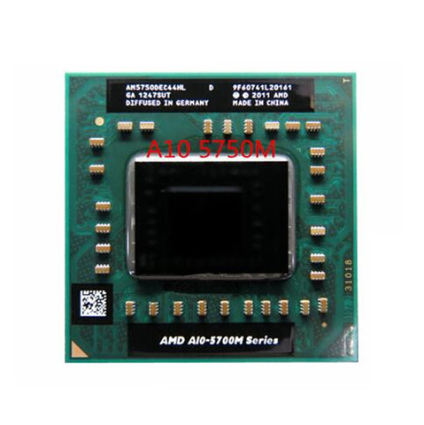 Original ordenador portátil móvil A10 5750 M A10-5750m hembra FS1 CPU 4 m Cache/2,5 GHz/Quad-Core portátil procesador para GM45/PM45 ► Foto 1/1