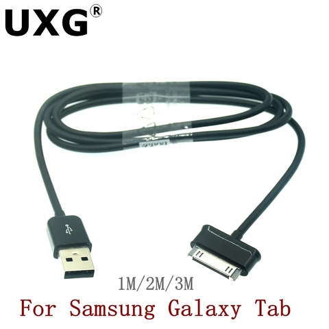 Cable cargador de datos USB de 1m/2m para tableta samsung galaxy tab 2 3 10,1 P3100 / P3110 / P5100 / P5110/N8000/P1000 ► Foto 1/5