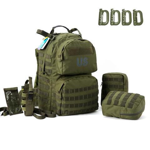 Akmax-mochila de asalto militar Molle II para hombre, 50L, táctica, Multicam, con marco para acampar y senderismo ► Foto 1/6