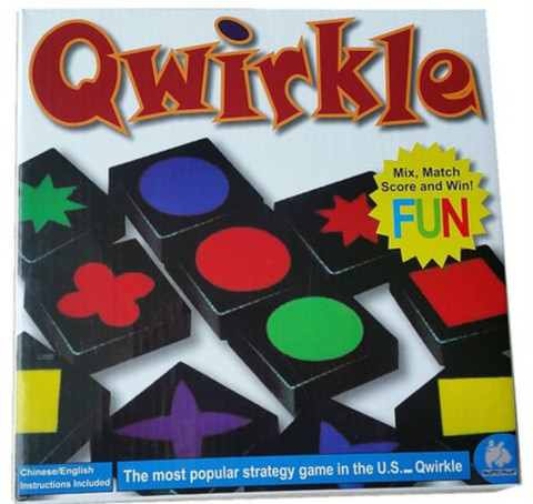 Qwirkle-ajedrez de madera para padres e hijos, juguetes educativos interactivos para niños y adultos, novedad ► Foto 1/3