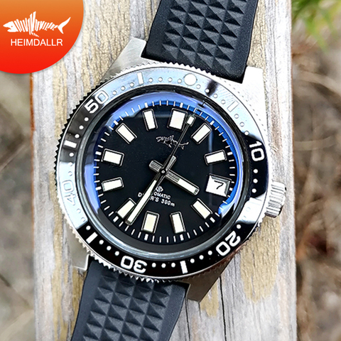 Heimdlr-Reloj de buceo NH35 para hombre, de acero inoxidable, movimiento japonés, automático, 300M, resistente al agua, luminoso, mecánico ► Foto 1/6