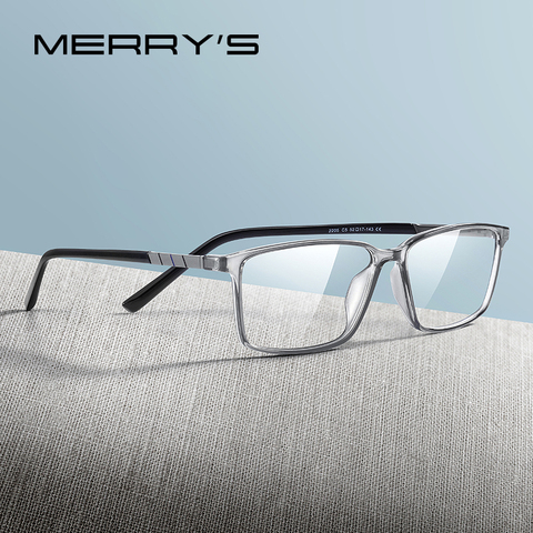 MERRYS-gafas cuadradas de diseño para hombre, anteojos para miopía, graduadas, con montura de acetato, S2205 ► Foto 1/6