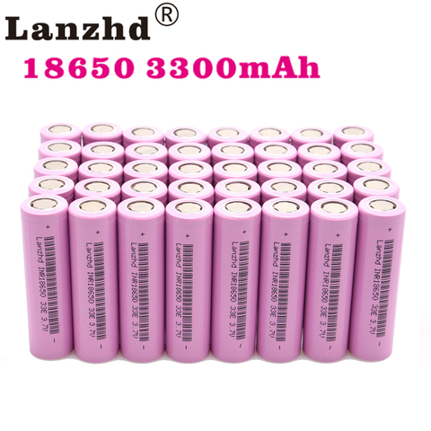 Baterías recargables para linterna, baterías recargables de iones de litio de 18650V, 30A, capacidad Real de 3,7 mAh, 3300, 18650VTC7, 8-80 Uds. ► Foto 1/6