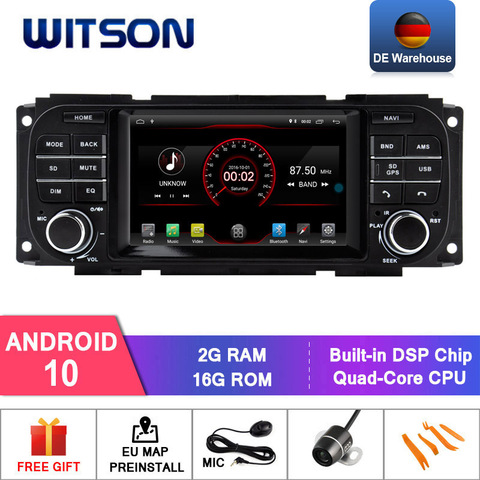 Sistema de DVD para coche compatible con Android WITSON 10,0, para CHRYSLER GRAND VOYAGER, con gps estéreo para coche DAB/OBD/TPMS/DVR/Wifi/3G/4G ► Foto 1/6