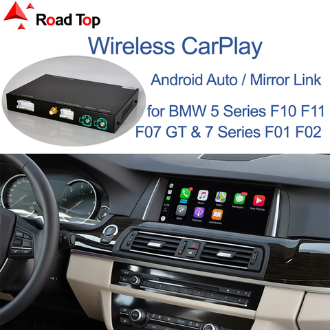 Inalámbrico CarPlay para BMW serie 5 7 F10 F11 F07 GT F01 F02 F03 F04 2009-2016 con Android enlace espejo AirPlay auto función de reproducción ► Foto 1/6