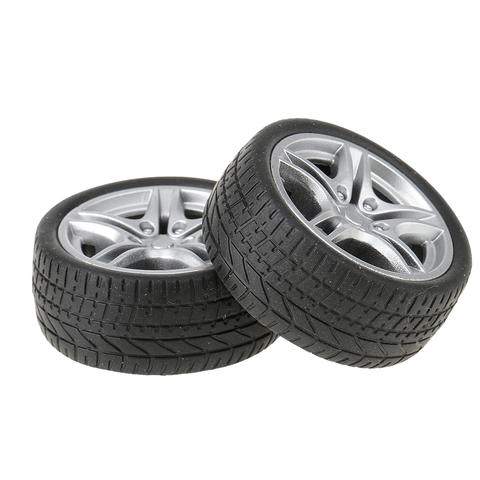 Ruedas de goma duraderas de 40/48mm, 2 uds., neumáticos de juguete DIY para la fabricación de modelos de coches RC ► Foto 1/3