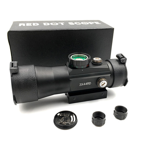Outerdoor-mira telescópica para Rifle de caza, visor óptico táctico de punto rojo y verde, compatible con riel de 11/22mm, visores de armas ► Foto 1/6