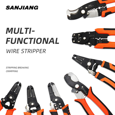 Alicates multifuncionales para pelar cables, miniherramienta de reparación, herramientas de prensado multifunción ► Foto 1/6