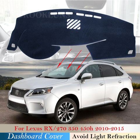 Cubierta protectora para tablero de coche, alfombrilla para Lexus RX 2010 ~ 2015 AL10, Accesorios para Tablero de automóvil, Alfombra de sombrilla RX270 RX350 RX450h 350 ► Foto 1/6