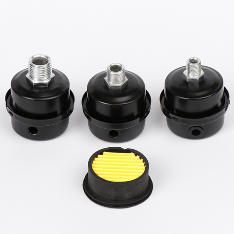 Piezas metálicas para compresor de aire, 12,5mm, 16mm, 20mm, filtro de admisión, silenciador de ruido, rosca M12 de 1/2 '', 5/8'' y 3/4 '', 1 ud. ► Foto 1/6