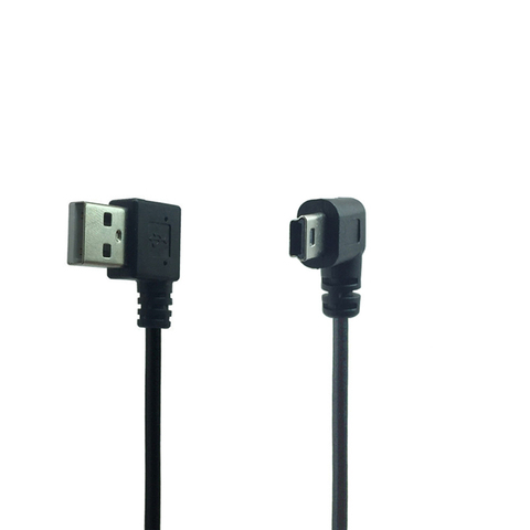 Cable Mini USB 90 grados de ángulo recto para MP3 Altavoz Bluetooth Mini cargador del Cable de alimentación Usb izquierda en ángulo Mini carga Cable ► Foto 1/6